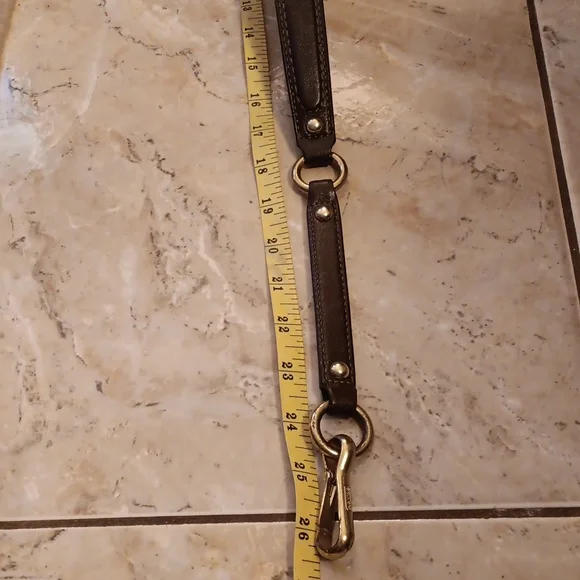 Coach Brown Leather Strap with Gold Hardware - Picture 5 of 5
